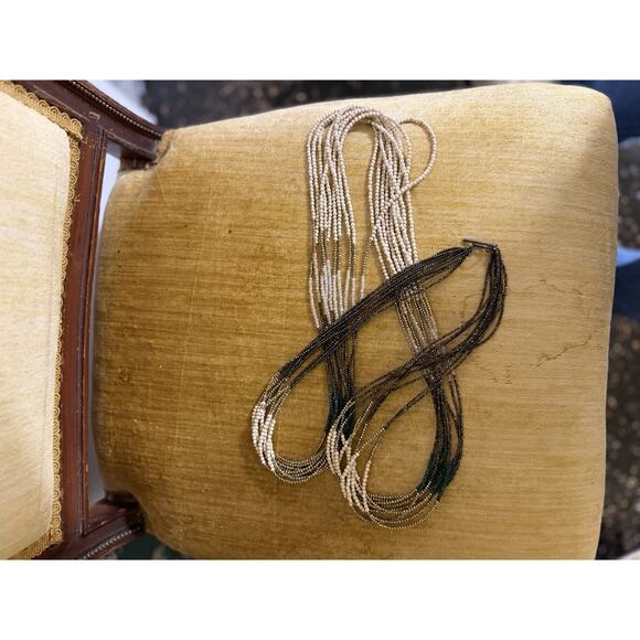 NWT $3260 Brunello Cucinelli Multi-Color Multi-Strand Beaded Ombré Necklace - Picture 5 of 6